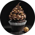 cupcake de chocolate preparado en coffee tales.