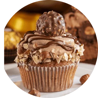 cupcake de chocolate preparado en coffee tales.